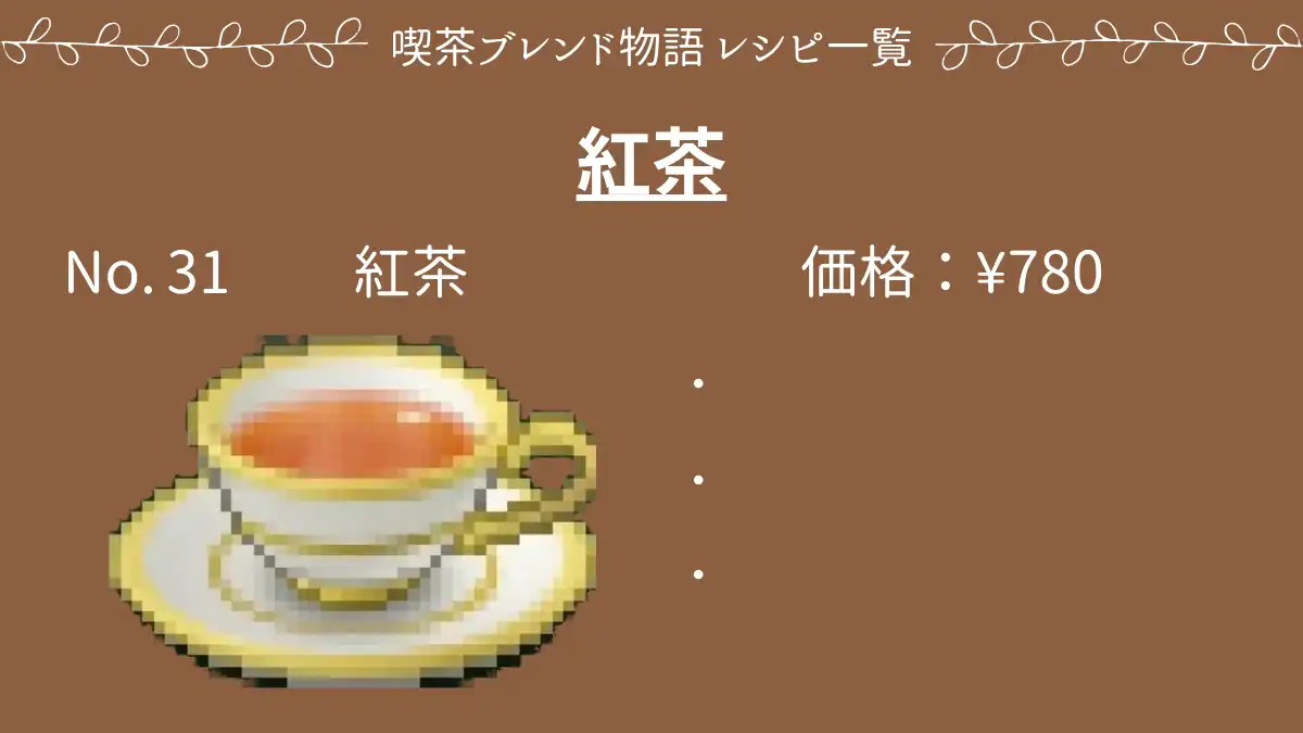 喫茶ブレンド物語 紅茶