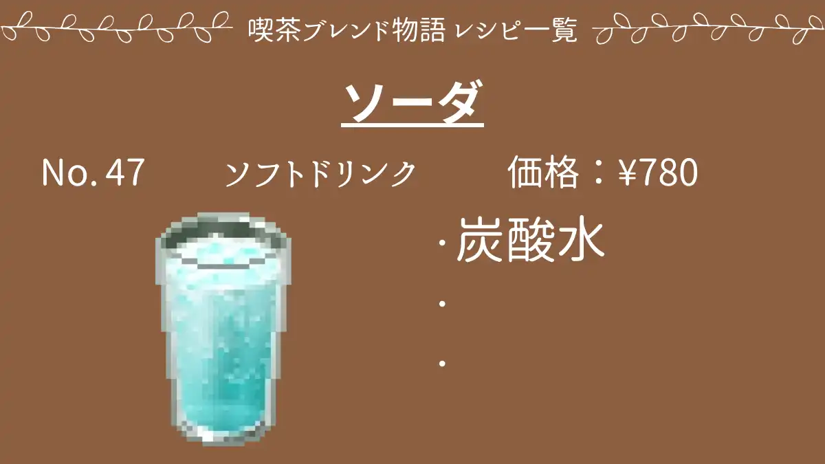 喫茶ブレンド物語 ソーダ